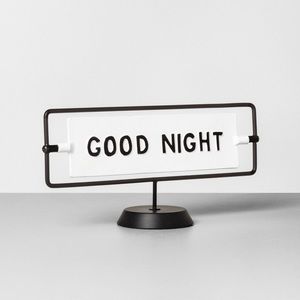 HEARTH & HAND NEW reversible good day/night sign